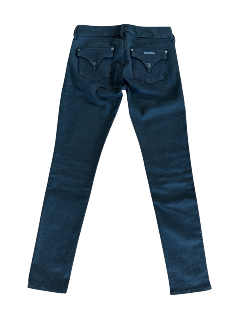 Hudson‎ Black Back Flap Pocket Low Rise Slim Leg Jeans Size 27